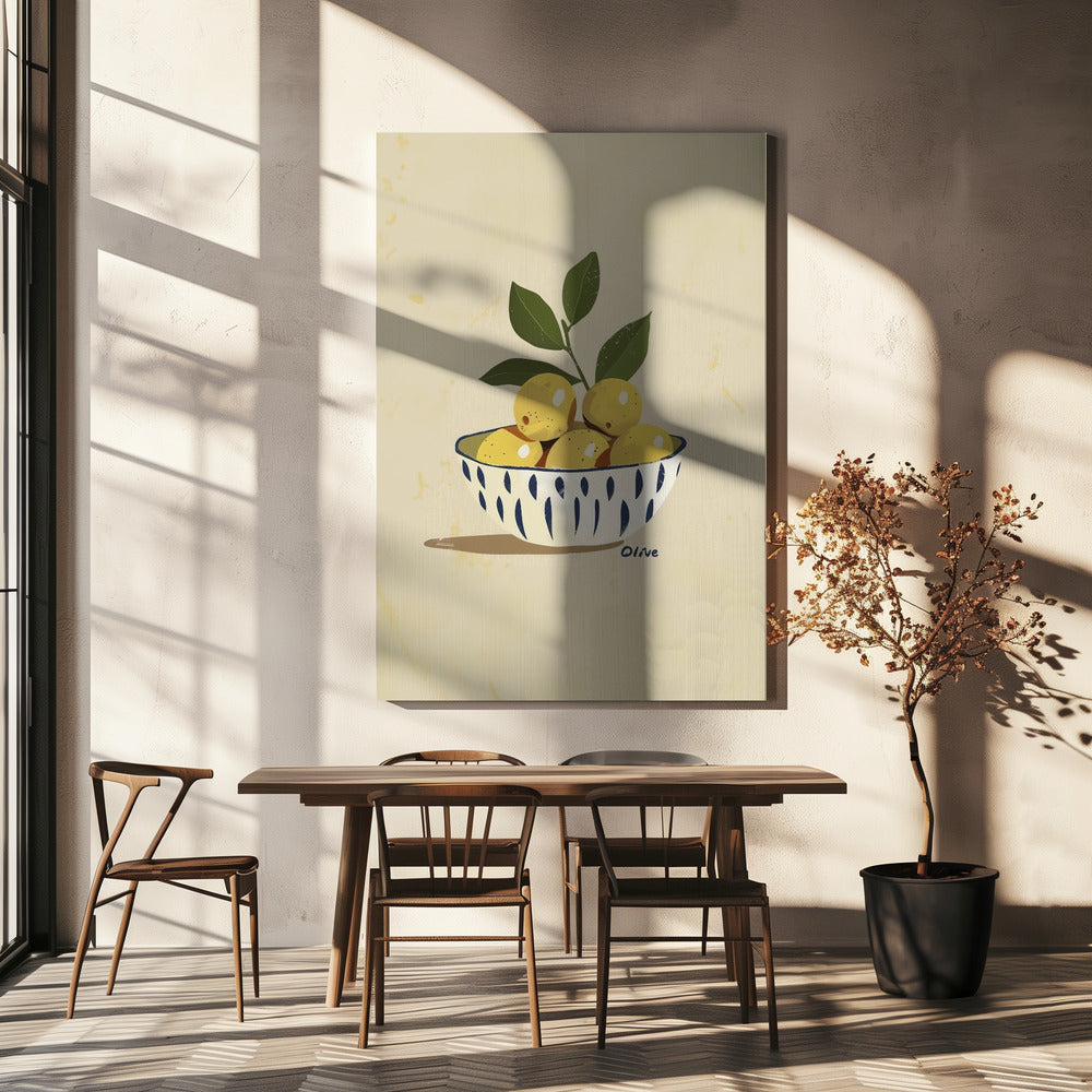 Citroenoogstkom | Canvas