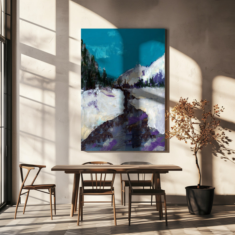 Wintertafereel in het bos 3 | Canvas