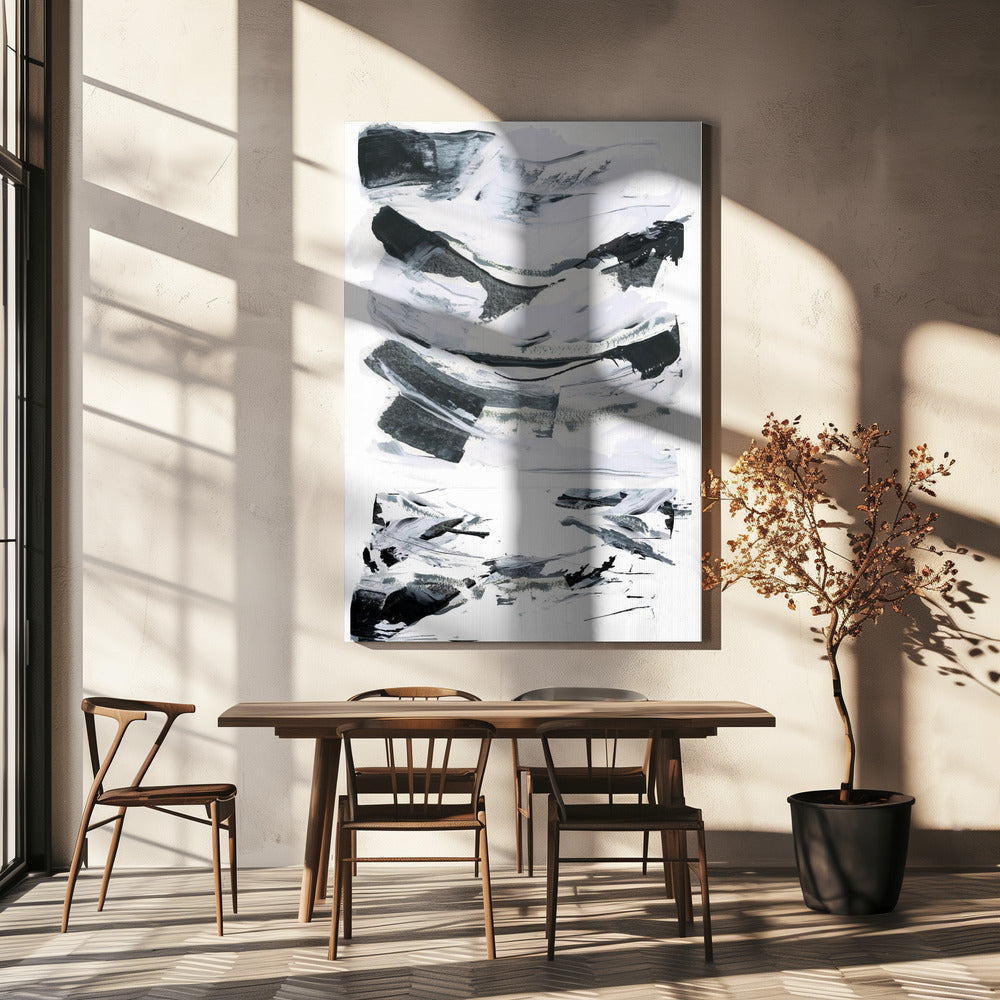 Zwart-wit scène 2jpg | Canvas
