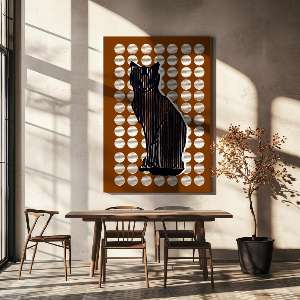 Hiernamaals Kat 3 | Canvas