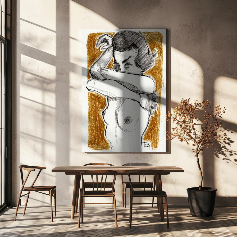 Gekruiste armen | Canvas