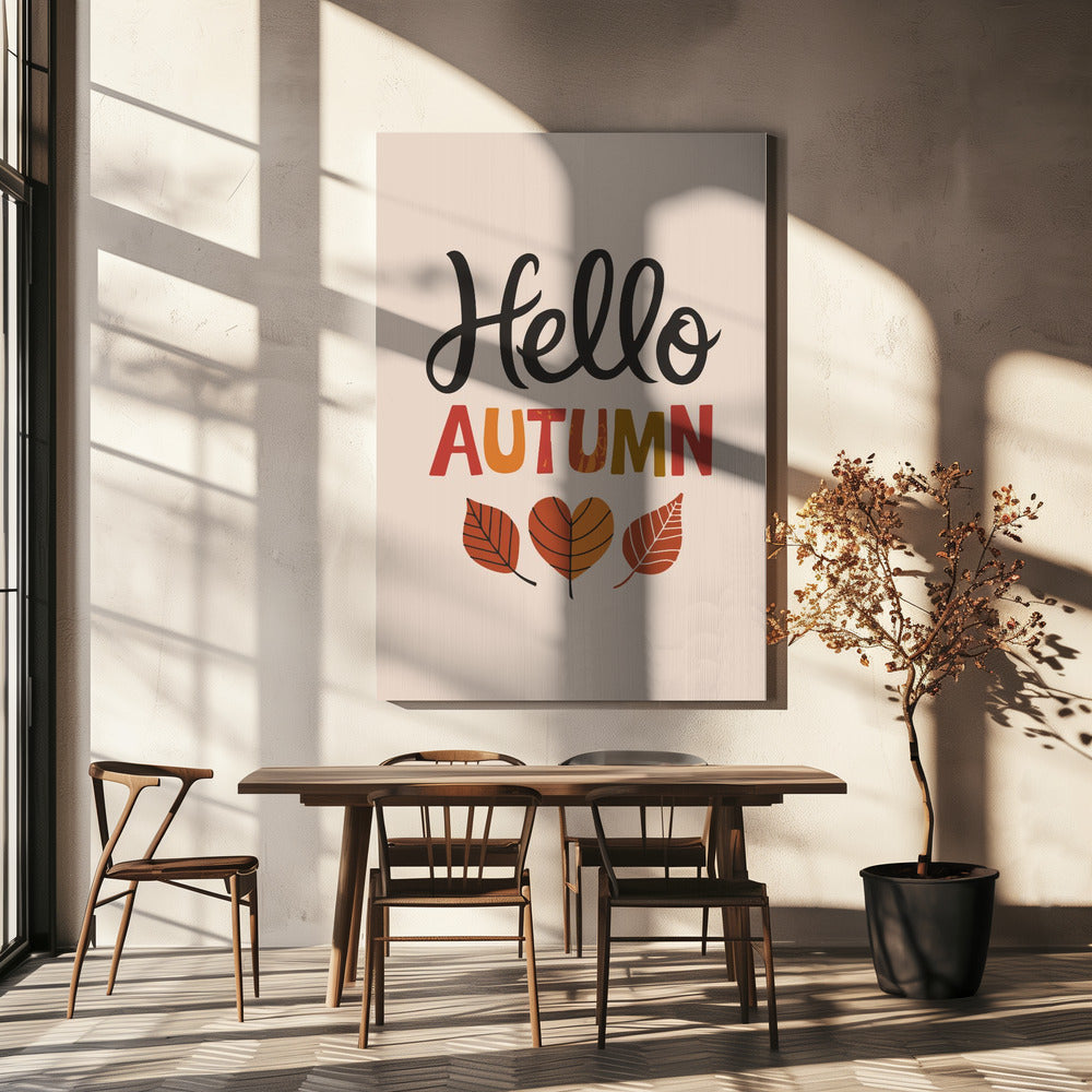 Hallo herfst | Canvas