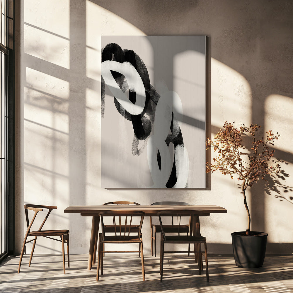 Monochrome Loops | Canvas