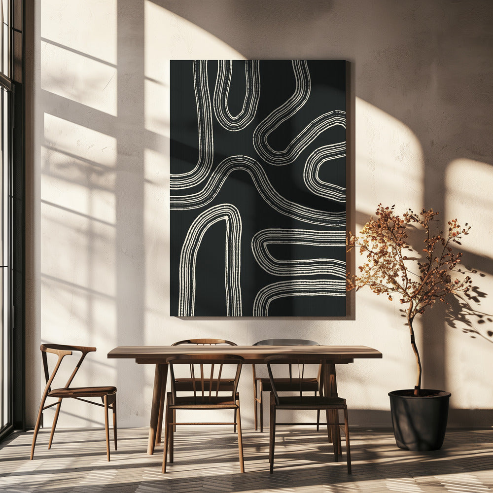 Gebogen paden | Canvas