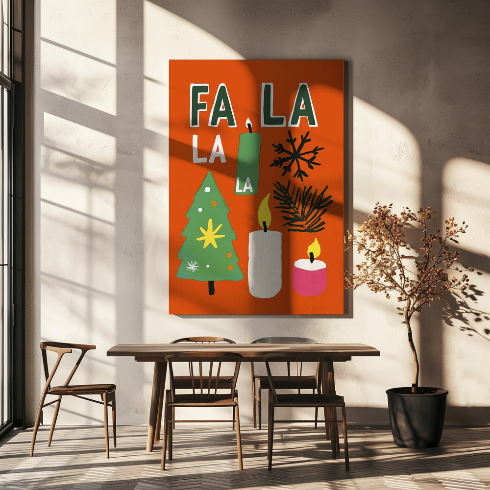 Feestelijke vreugde-uitbarsting | Canvas
