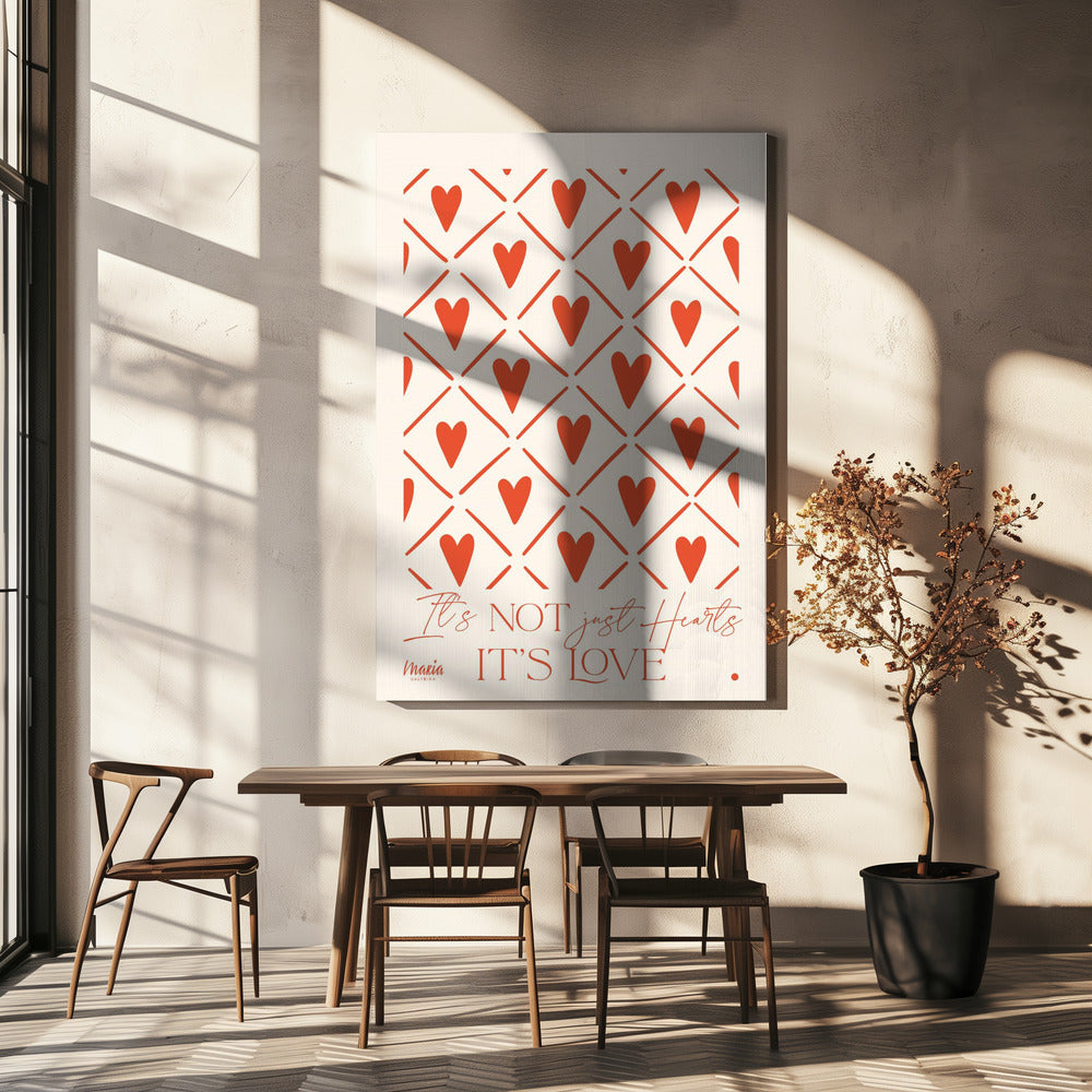Over liefde. Harten | Canvas