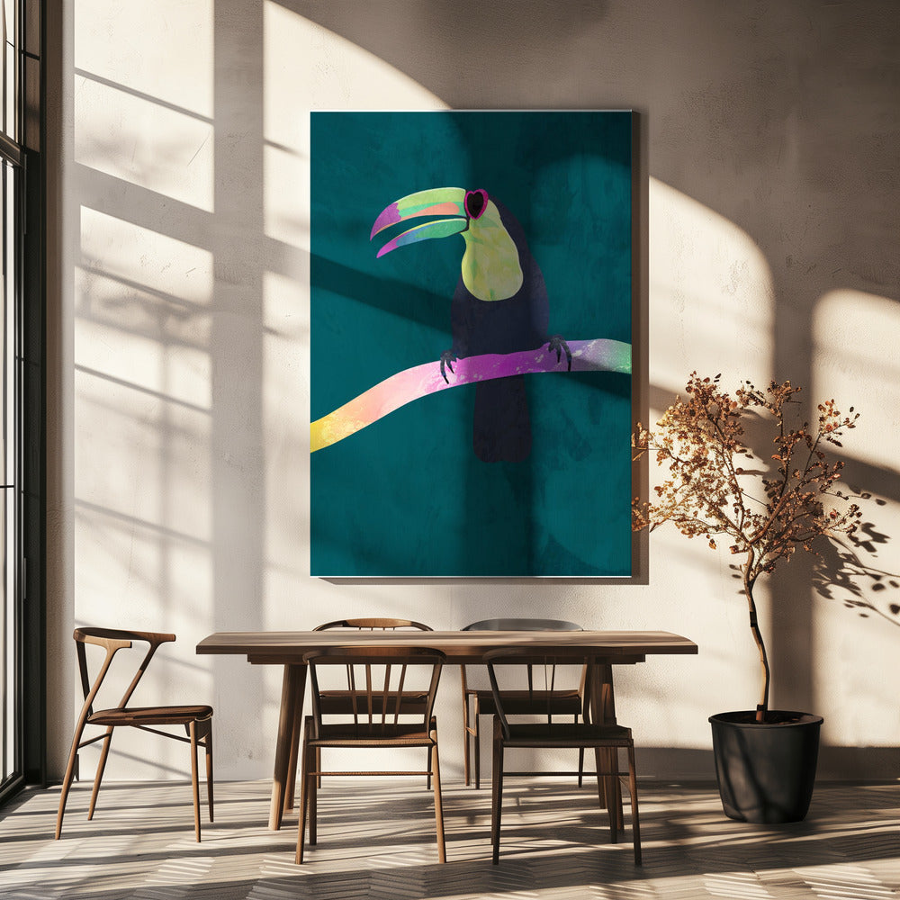 Regenboogtoekan | Canvas