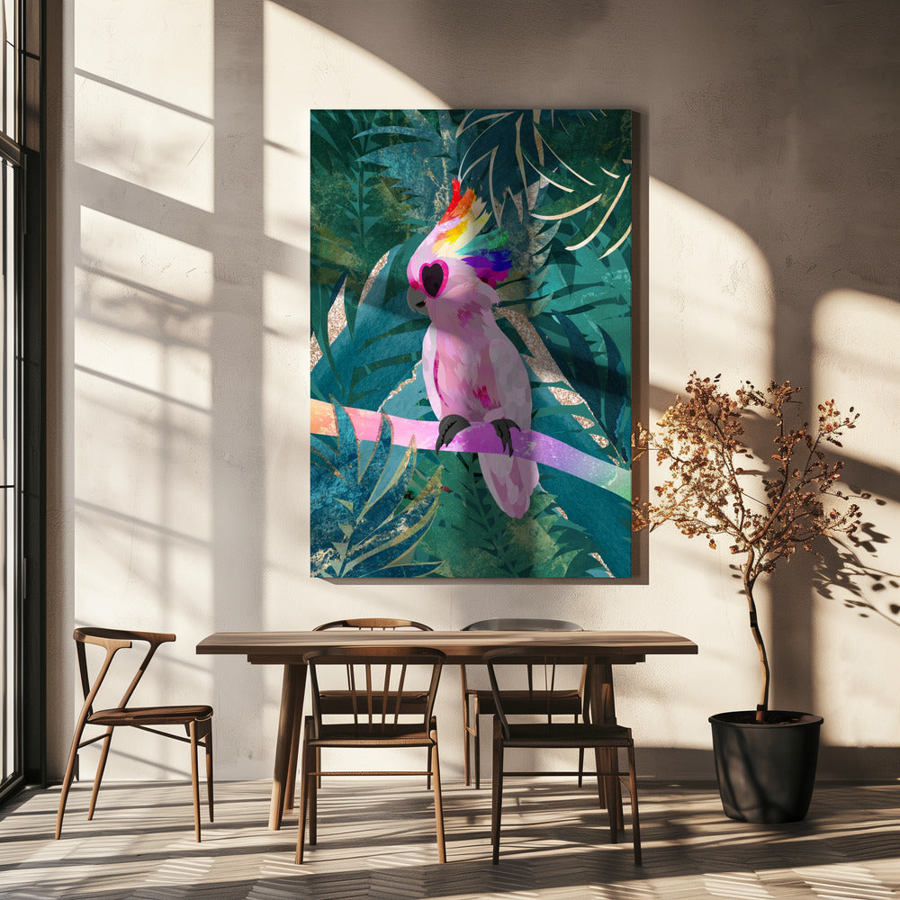 Jungle Regenboog Kaketoe | Canvas