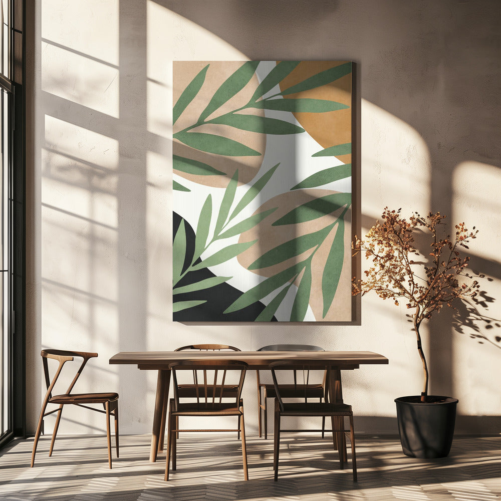Bloemen en tropisch 5 | Canvas