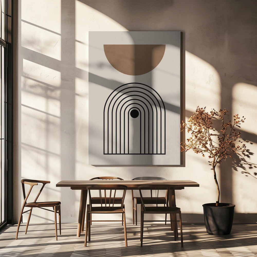 Compositielijnen en cirkels 5 | Canvas
