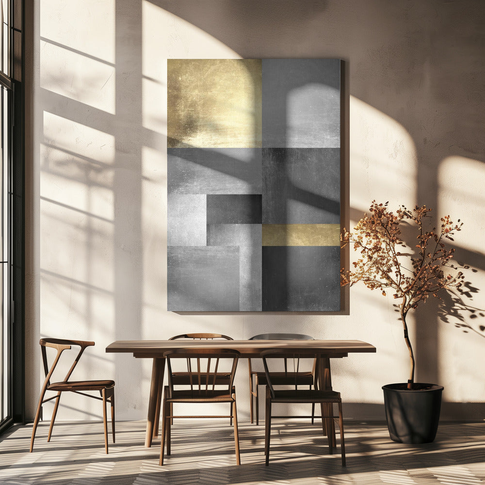 Goud- en zilvertexturen 5 | Canvas