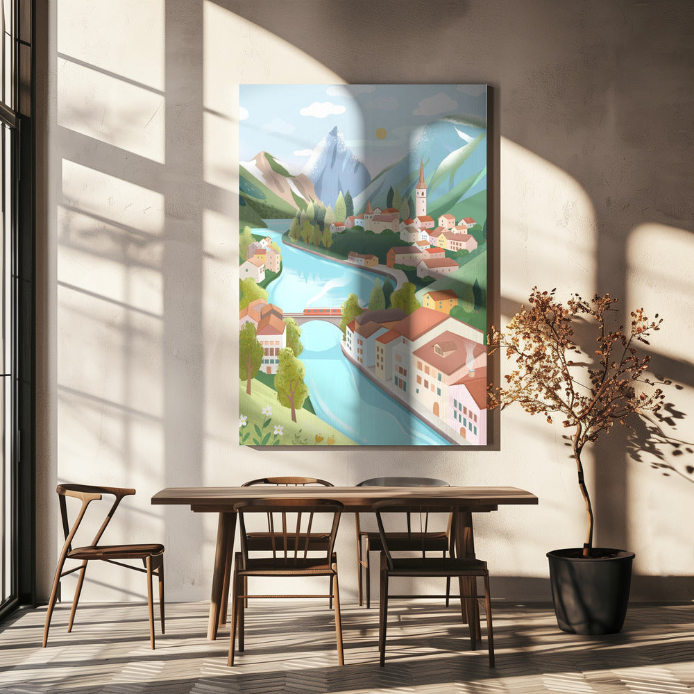 Zwitserse Alpen | Canvas