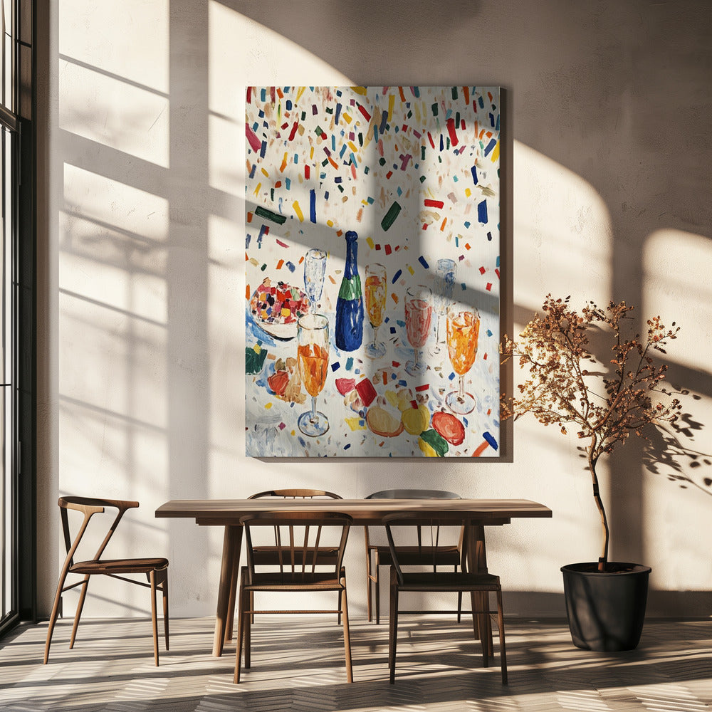Levendige viering | Canvas
