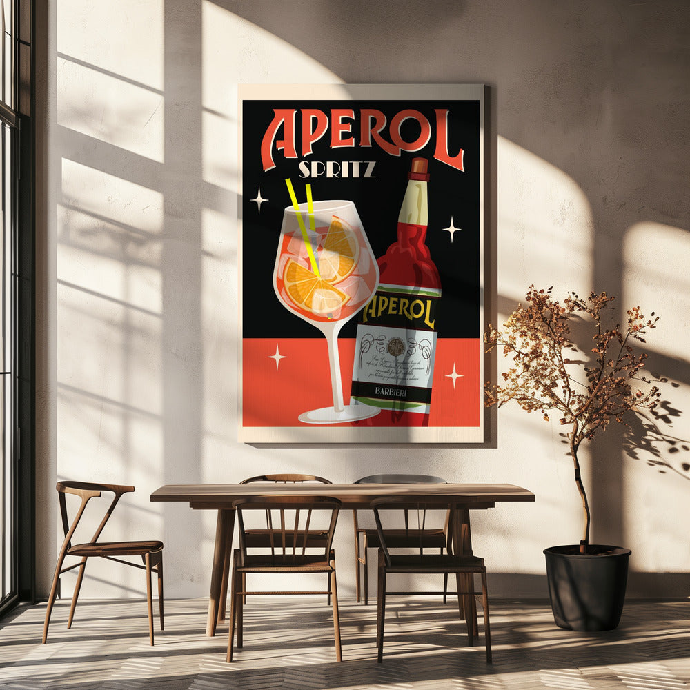 Aperol Spritz_Zwart | Canvas