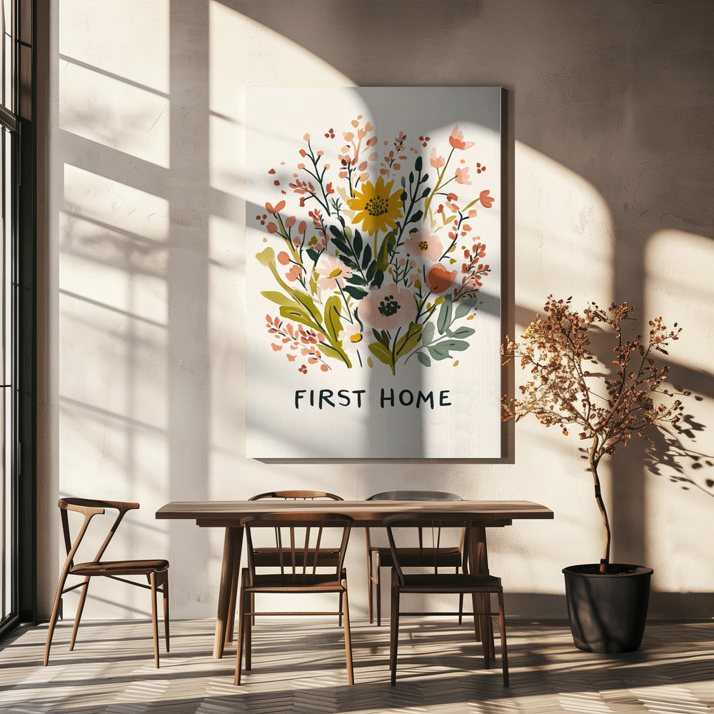 Bloeiend Welkom | Canvas