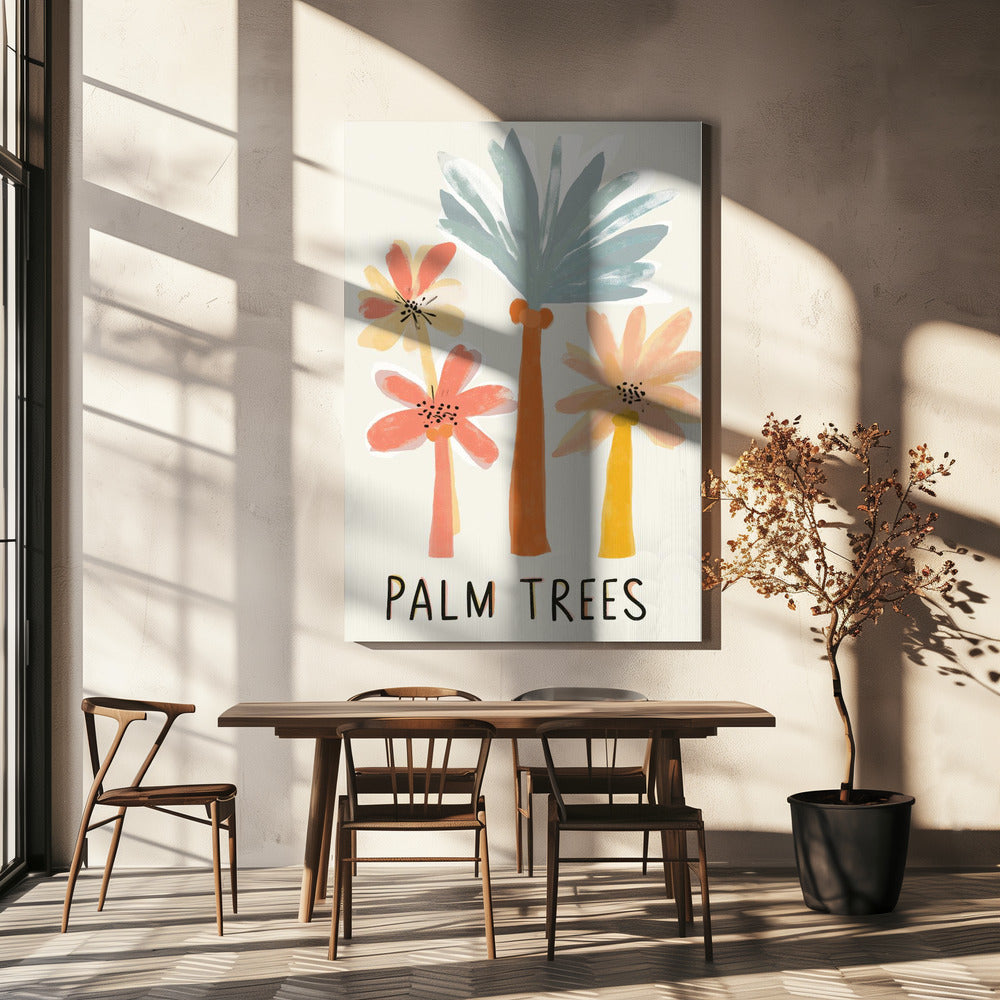 Tropische bloemen | Canvas