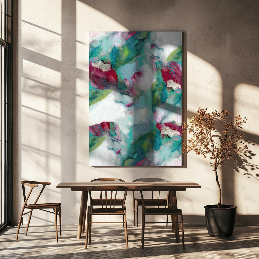 Gedurfde bloesemprint nr. 1 | Canvas