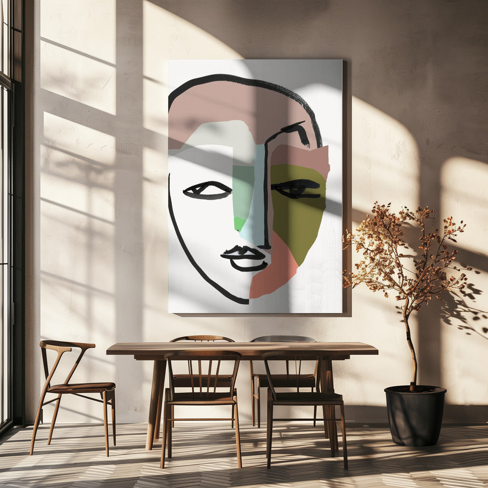 Visage No. 1 Kunstdruk | Canvas