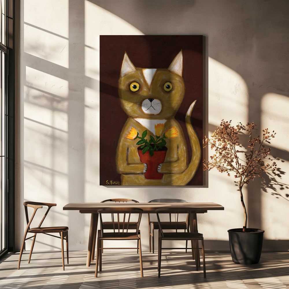 Potplant Kat | Canvas
