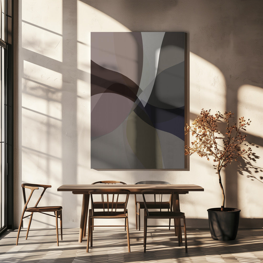 Abstracte neutrale vormen print 5 | Canvas