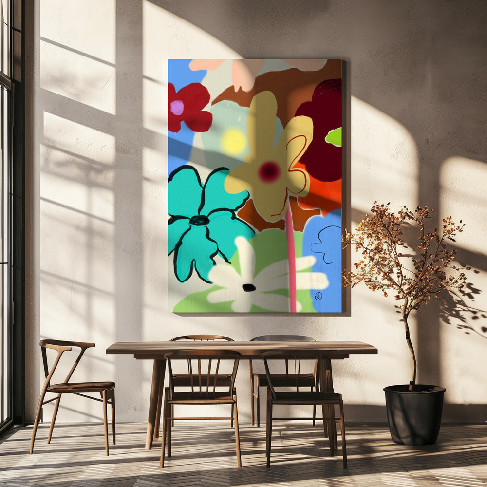 LUIDE BLOEMEN DANSEN | Canvas