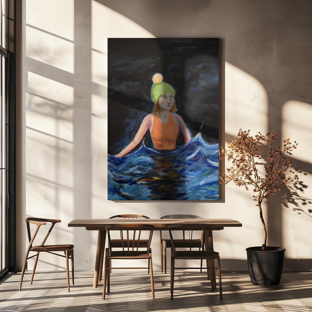 Wildzwemmen in de oceaan | Canvas