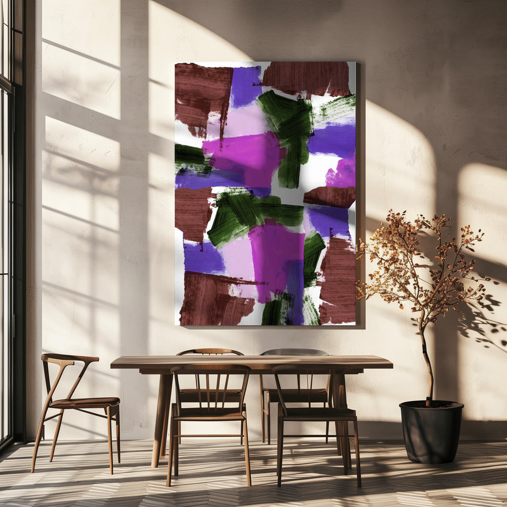 Diepe tinten Abstract 2 | Canvas
