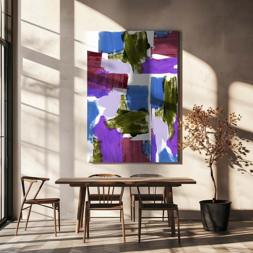 Diepe tinten Abstract 1 | Canvas