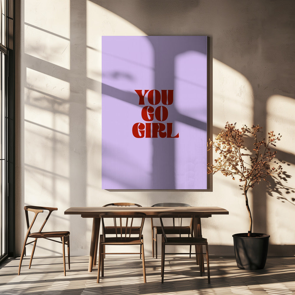 Ga zo door, meid | Canvas