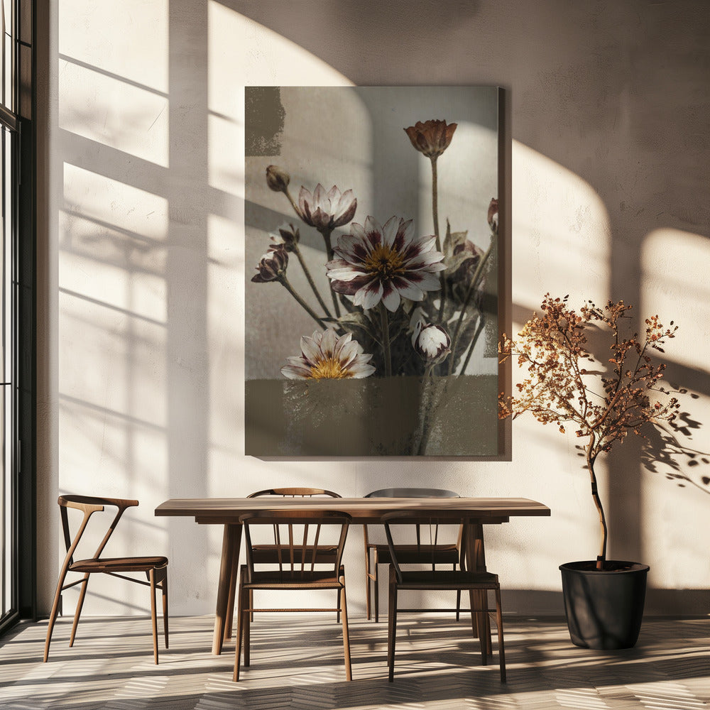 5 Vintage Bloemen | Canvas
