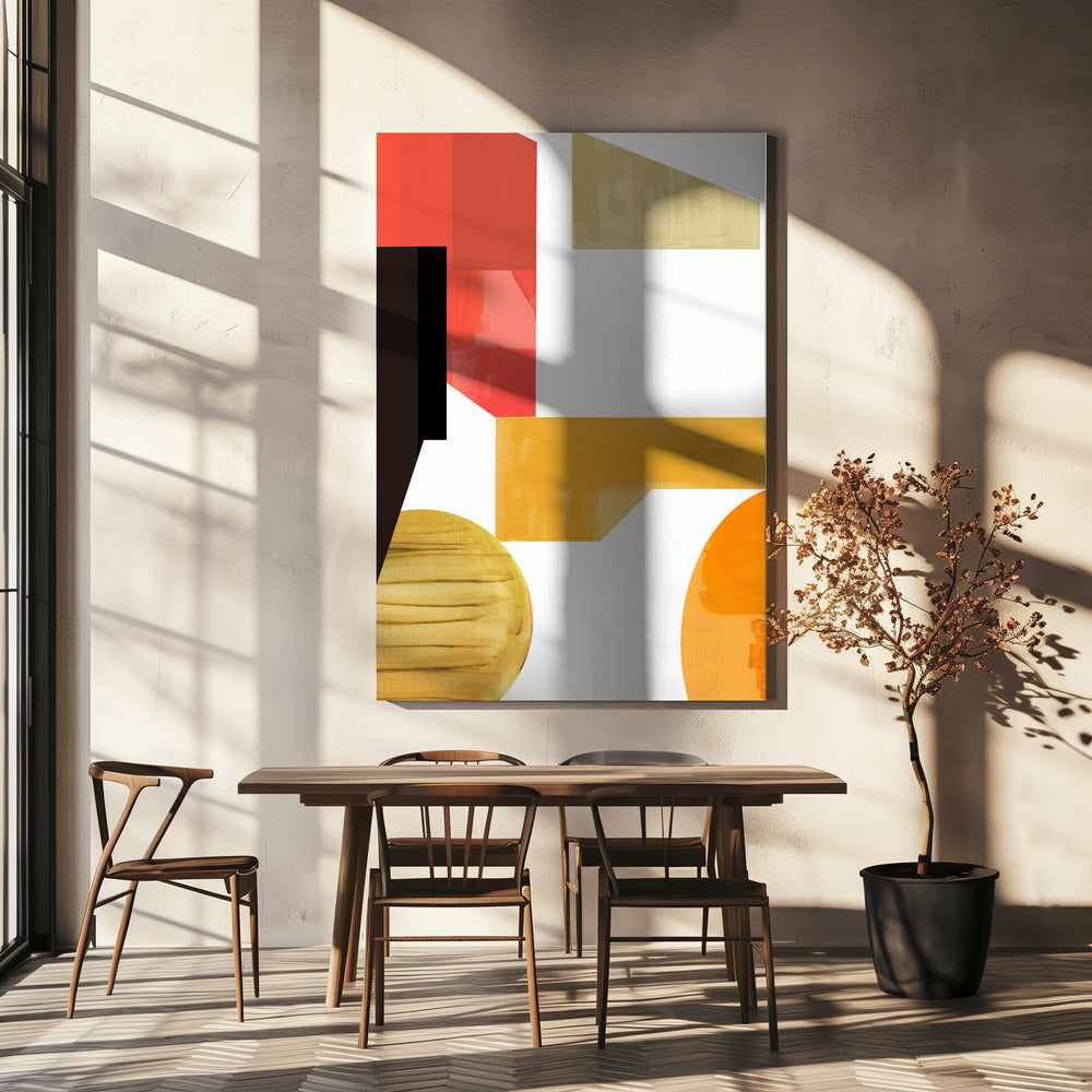 Geometrische warmte nr. 3 | Canvas
