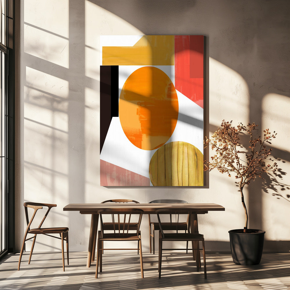 Geometrische warmte nr. 2 | Canvas