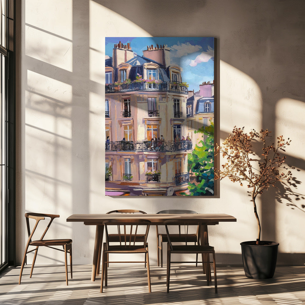 Parijs gebouw | Canvas