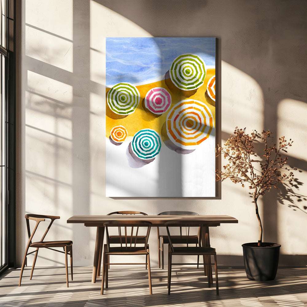 Vakantie Strand | Canvas