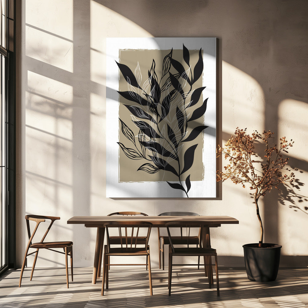 Minimalistisch botanisch ontwerp | Canvas