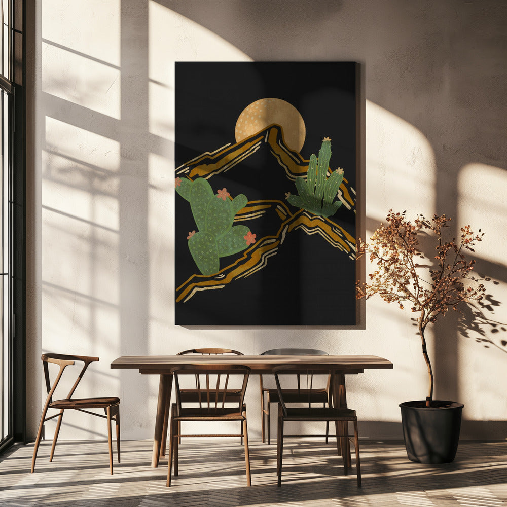 Rocky Mountain en Cactus | Canvas