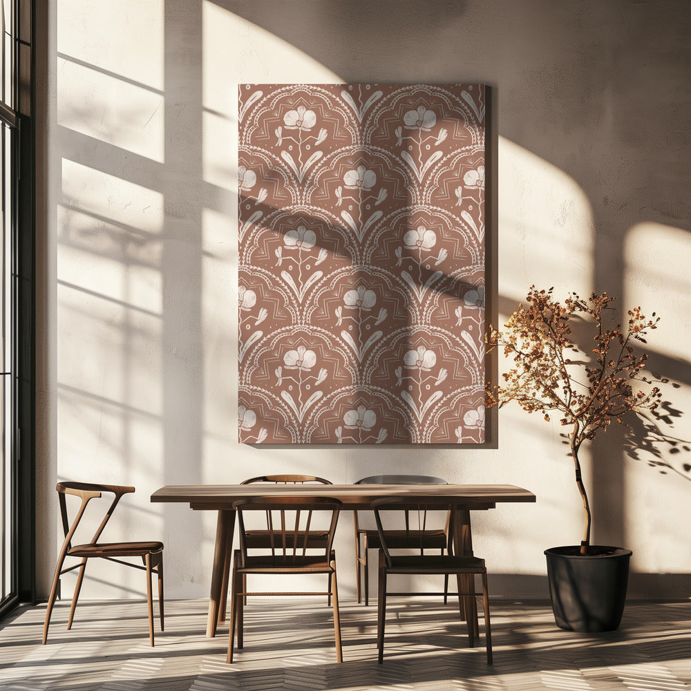 Boho Orchidee Tegelpatroon | Canvas