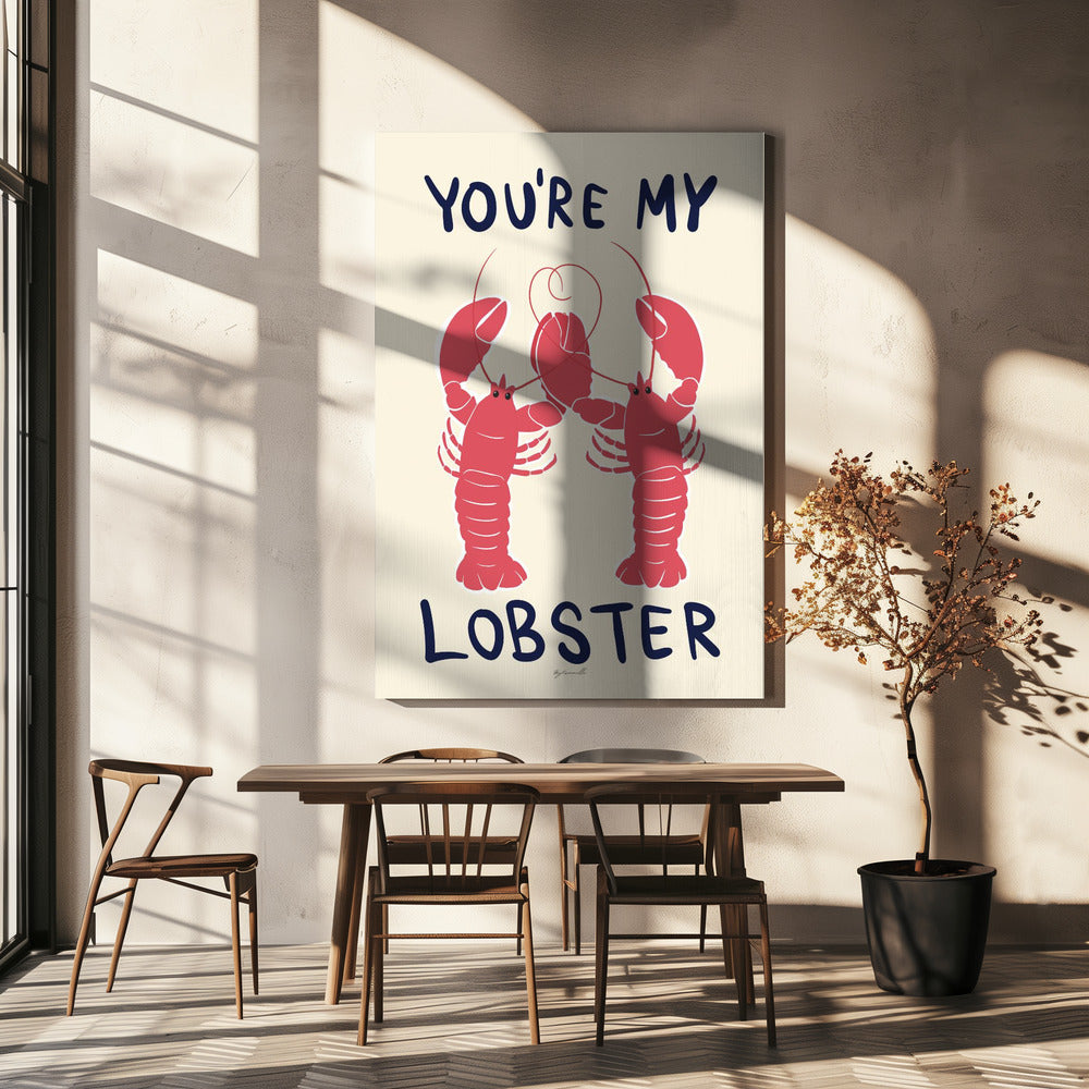 Jij bent mijn kreeft | Canvas