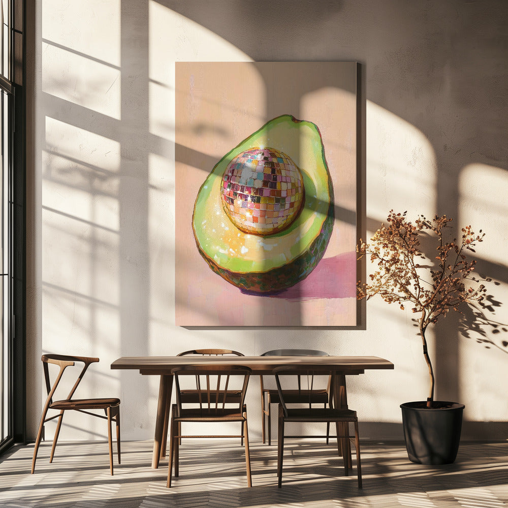 Disco Avocado genot | Canvas