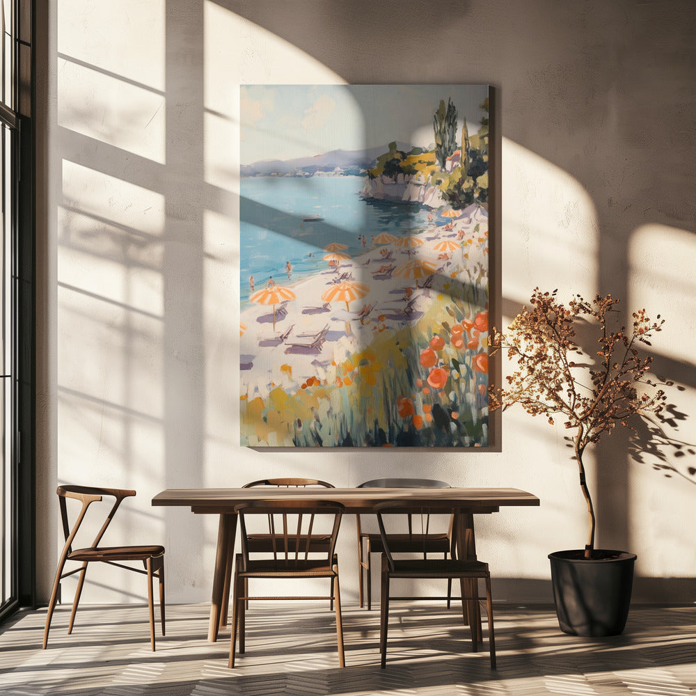 Zonnige stranddag | Canvas