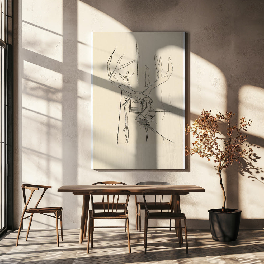 Étude Cerf (hert) nr. 2 | Canvas