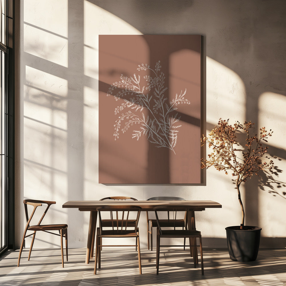 Acacia Botanische tak | Canvas