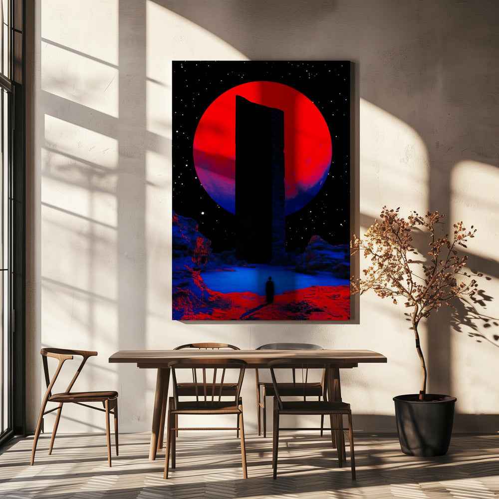 Rode Maan Aura | Canvas