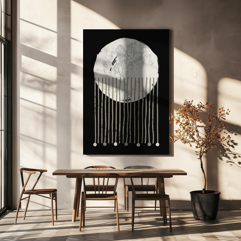 De abstractie van de avondval | Canvas