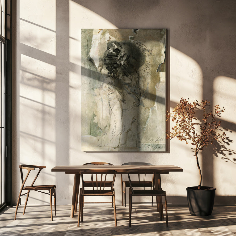 Eenzame figuur | Canvas