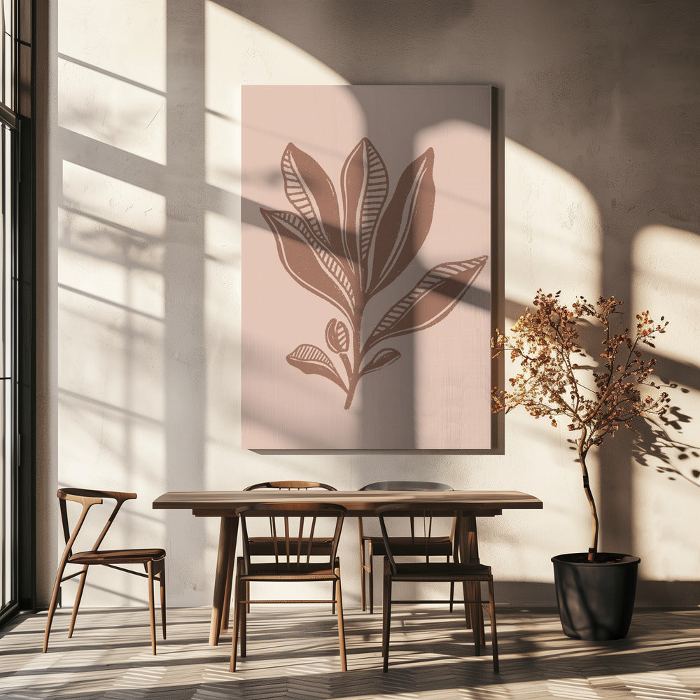 Mocha-gebladerte | Canvas