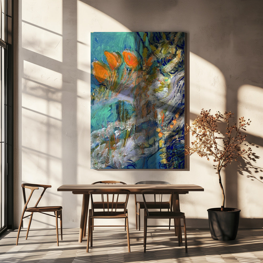 Levendige bloemendroom | Canvas