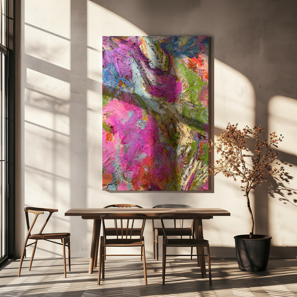Kleurrijke betoverde penseelstreken | Canvas