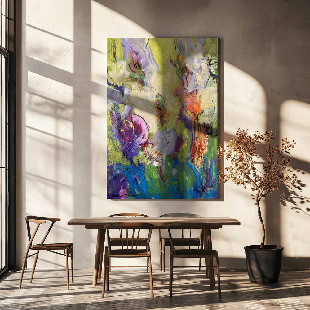 Abstracte Bloesemdans | Canvas