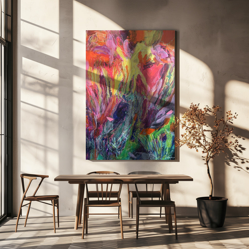 Levendige wervelwind | Canvas